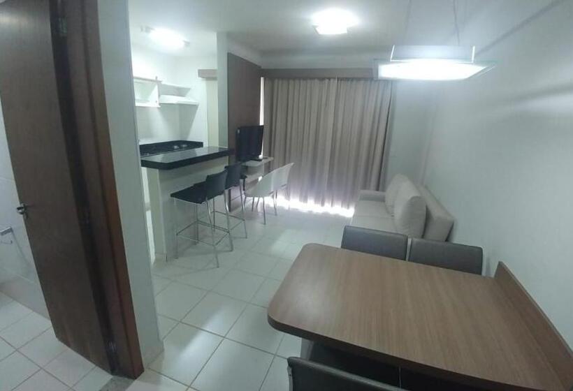 Апартаменты 1 Спальня Вид на Бассейн, Flat Veredas Rio Quente Apto 113
