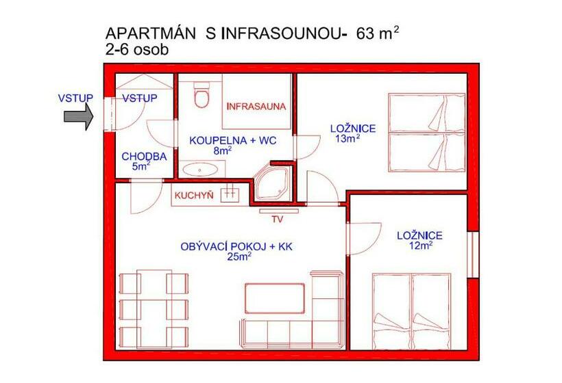 ２ベッドルームアパートメント, Apartmány U Solišů