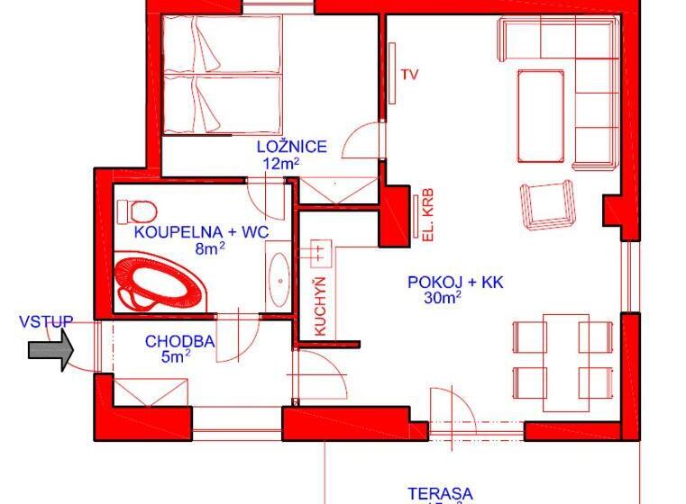 １ベッドルームアパートメント, Apartmány U Solišů