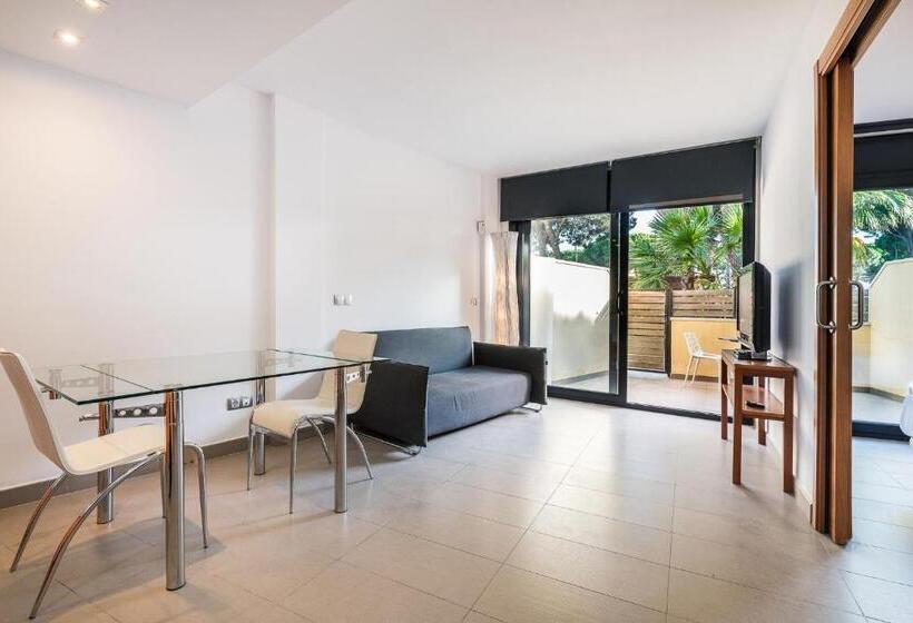 آپارتمان 1 خوابه با تراس, Aparthotel Las Palmeras Castelldefels