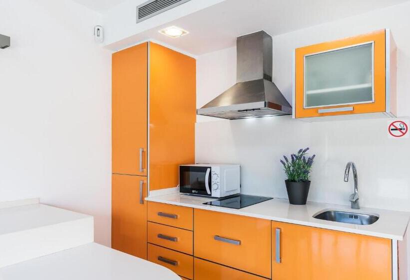 آپارتمان دوبلکس 1 خوابه, Aparthotel Las Palmeras Castelldefels