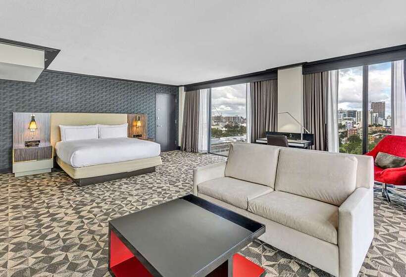 주니어 스위트 킹사이즈 침대, Hilton Miami Downtown