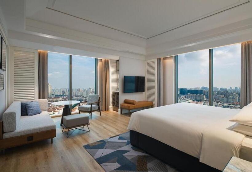 Quarto Deluxe Cama King, Sheraton Shanghai Pudong Riverside