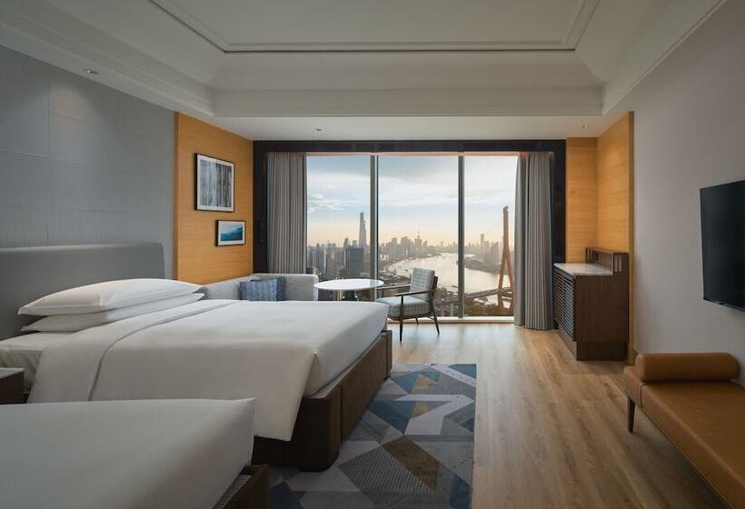 Quarto Standard 2 Camas Casal, Sheraton Shanghai Pudong Riverside