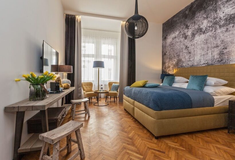 اتاق استاندارد با بالکن, Antik Hotel Prague