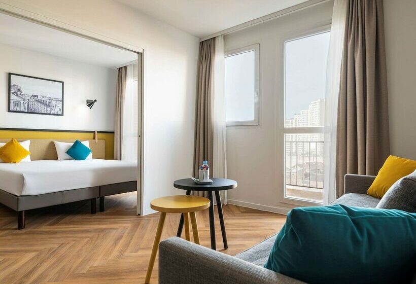Апартаменты 1 Спальня с Балконом, Aparthotel Adagio Paris Montrouge
