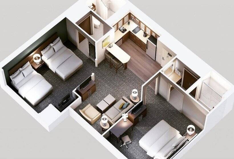 带2个卧室的套房, Staybridge Suites Guelph, An Ihg