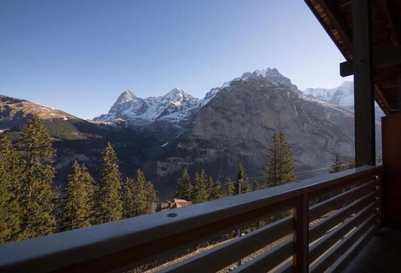 带山景的复式房间, Alpenblick Mürren