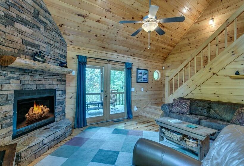 오두막, Treetops Mtn View Cabin Near Ocoee River