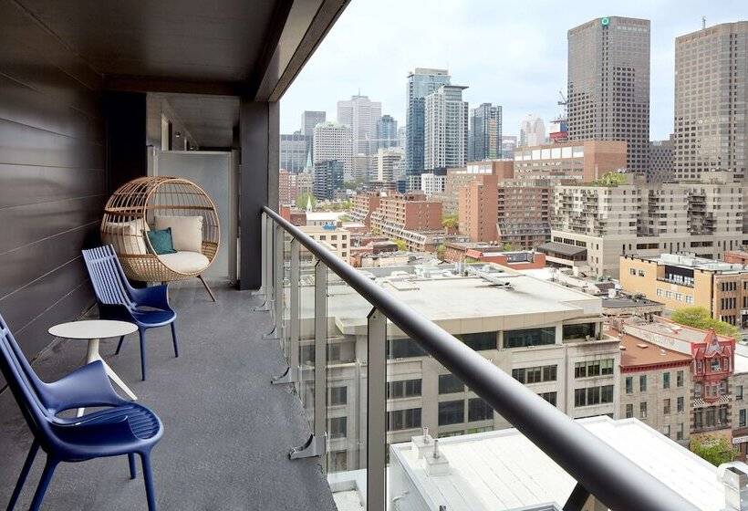 带城市景观的套间, Homewood Suites By Hilton Montreal Downtown, Qc