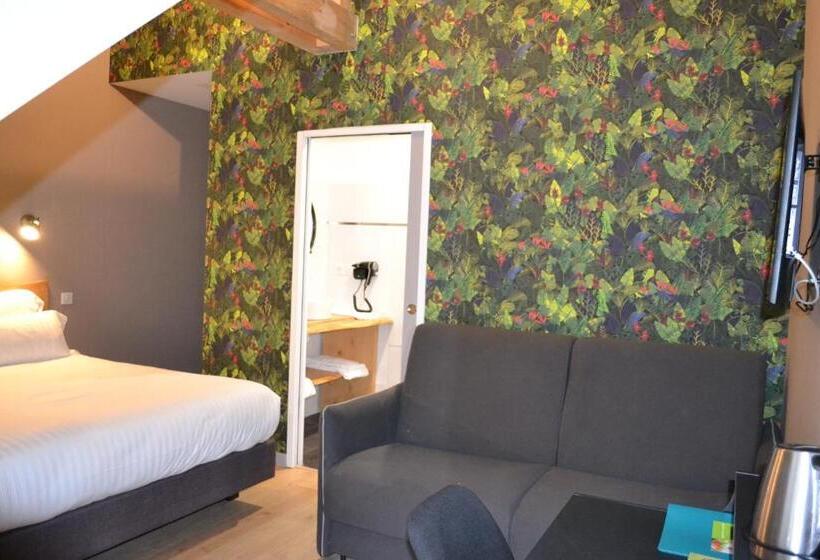 Четырехместный Номер Стандарт, Logis Auberge De Pont Calleck