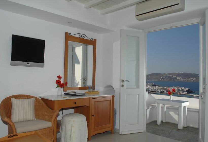 Семейный Номер Superior Вид на Море, Mykonos View