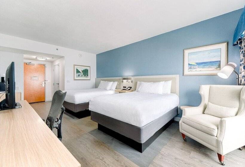 חדר סטנדרט מיטה זוגית בצד עם נוף לים, Hilton Garden Inn Outer Banks/kitty Hawk
