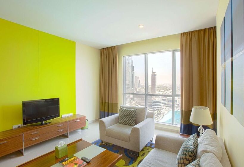 Апартаменты 1 Спальня с Видом, Ramada By Wyndham Downtown Dubai