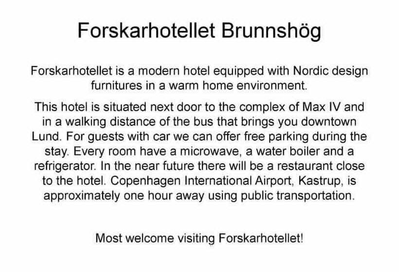 اتاق استاندارد, Forskarhotellet