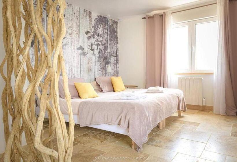Апартаменты 1 Спальня с Террасой, Chambres D Hôtes La Mascrabiere Bed & Spa