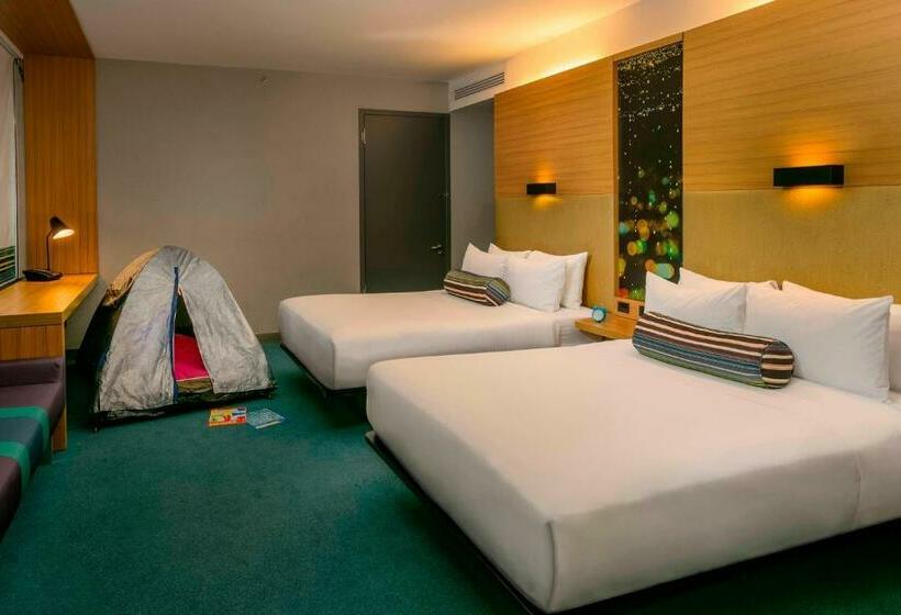 스탠다드 룸 더블 침대 2개, Aloft Bogota Airport