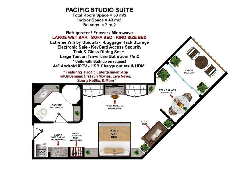 管理人员工作室, Pacific Club Resort