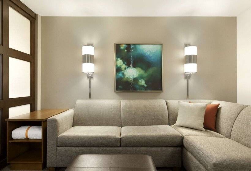 带2个双人床的标准工作室, Hyatt Place Portland Airport/cascade Station