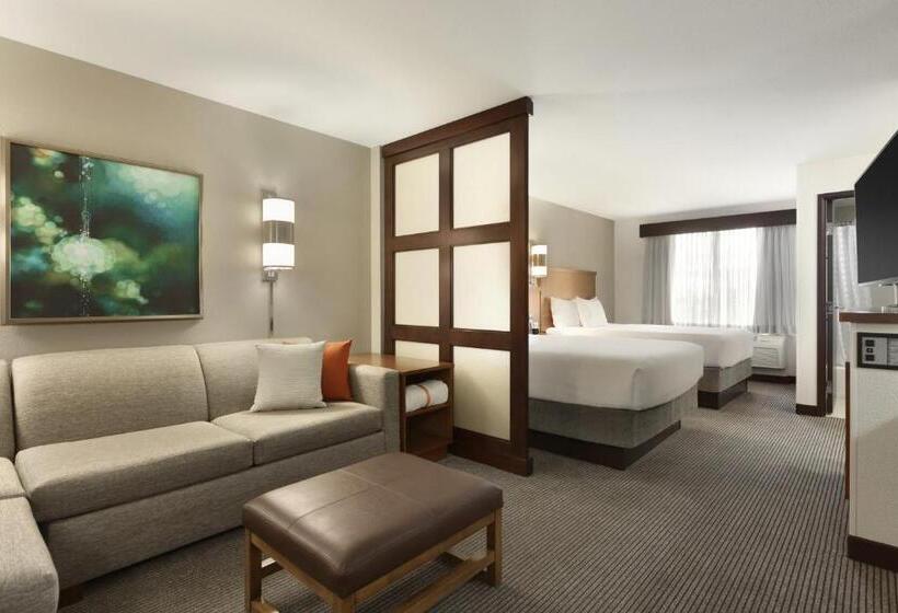 带2个双人床的标准工作室, Hyatt Place Portland Airport/cascade Station