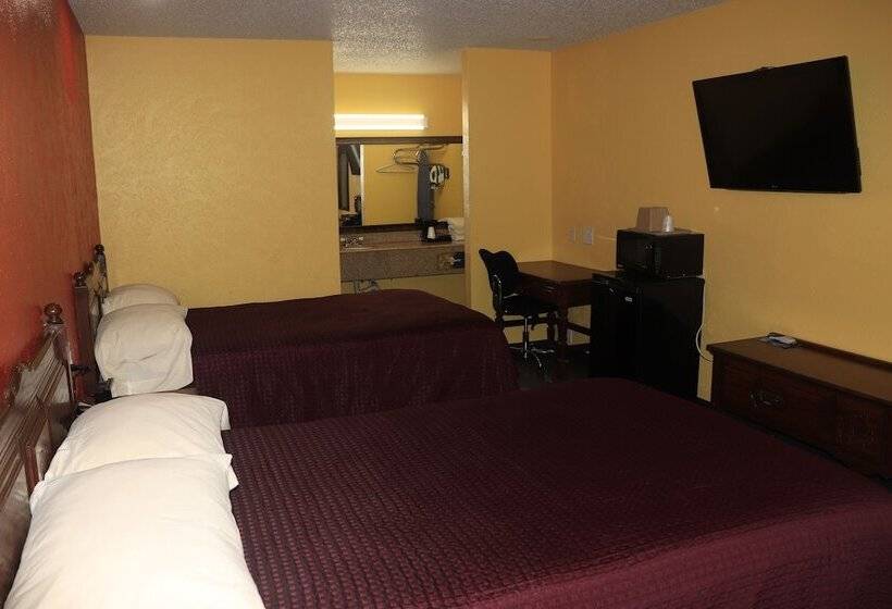 Номер Стандарт 2 Двуспальные Кровати, Chaparral Motel Hallettsville