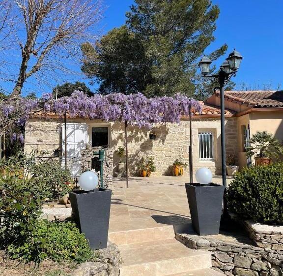Студио Стандарт Вид на Бассейн, Le Mazet En été   Studio En Garrigue Nimoise
