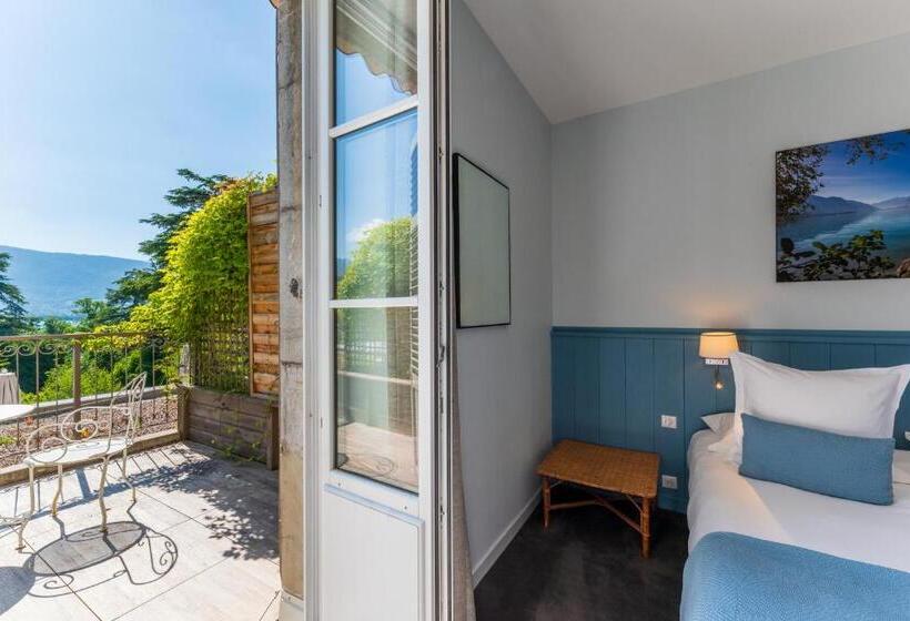 Номер Deluxe Вид на Озеро, Hôtel Beau Site Talloires B Spa