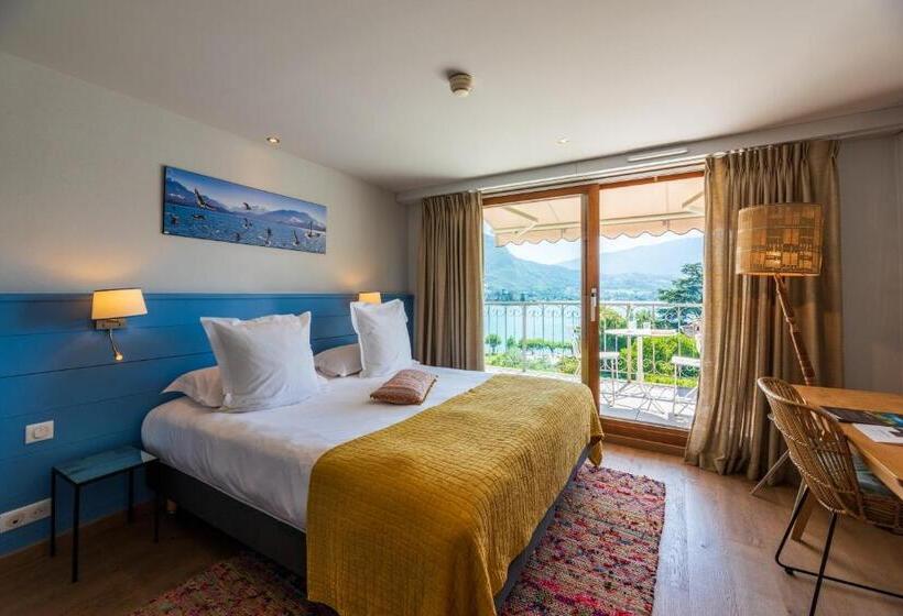 Номер Deluxe Вид на Озеро, Hôtel Beau Site Talloires B Spa