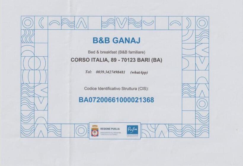 اتاق استاندارد چهار تخته, B&b Ganaj La Terrazza Di Ganaj Bari