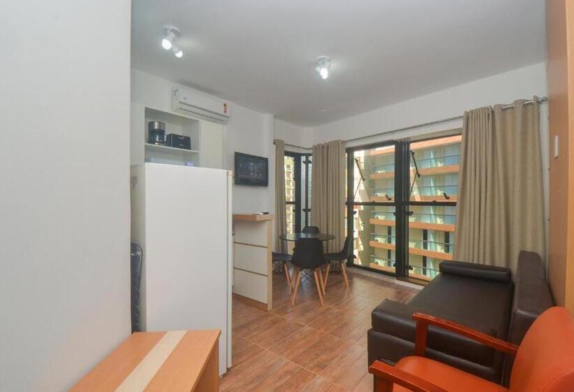 침실 1개 아파트, Flat Gonzaga Praia