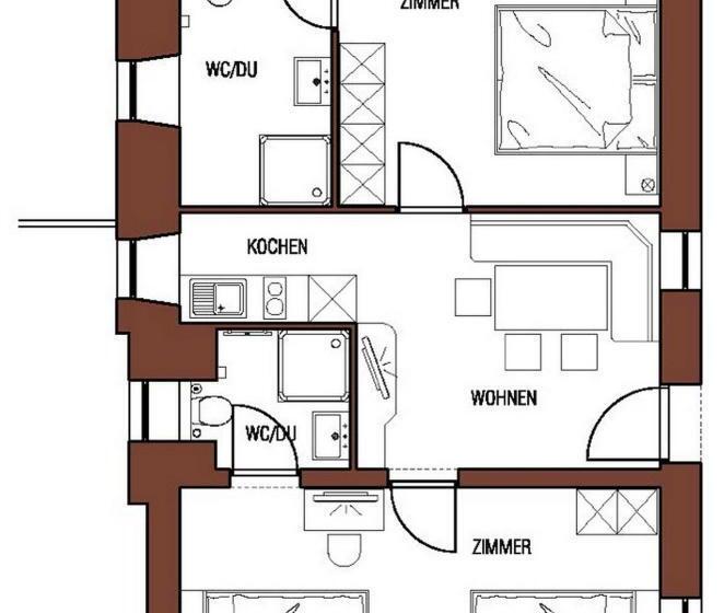 Апартаменты Superior 2 Спальни, Aparthotel Chalet Wetzlgut