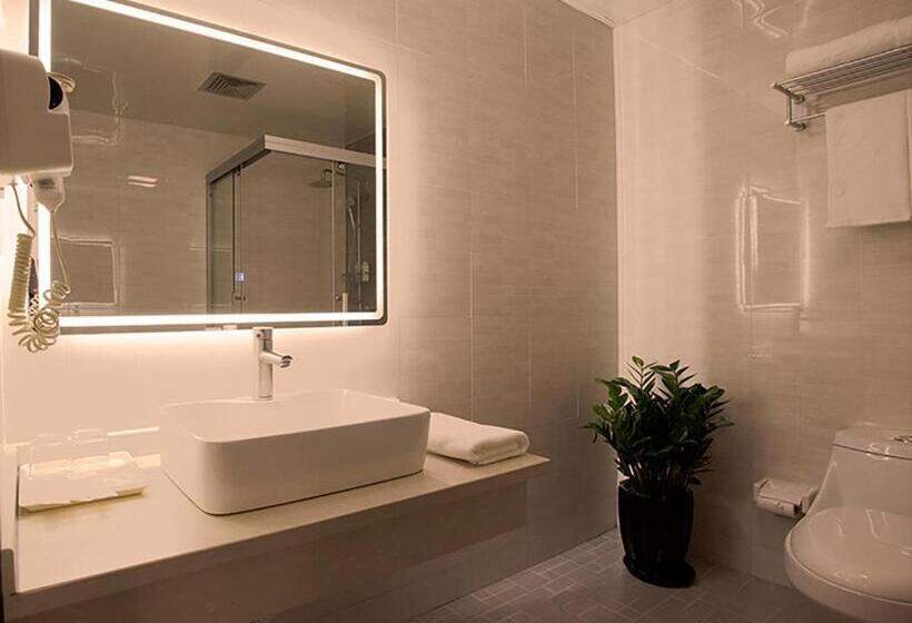 디럭스 룸, Shanghai Joyful Star Hotel Free Shuttle Bus To Pudong Airport And Disney