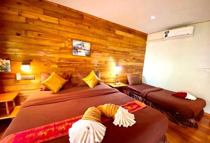 스탠다드 트리플 룸 가든 전망, Coconut Lanta Resort @klong Dow Beach