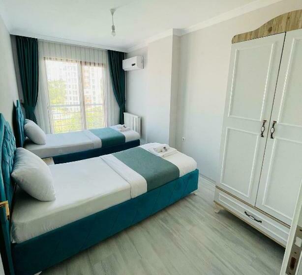 침실 1개 바다 전망 아파트, Asya Resi̇dence Otel