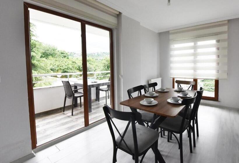 침실 1개 바다 전망 아파트, Asya Resi̇dence Otel