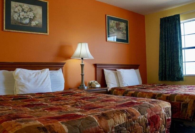 스탠다드 룸 더블 침대 2개, American Inn Of Kinder
