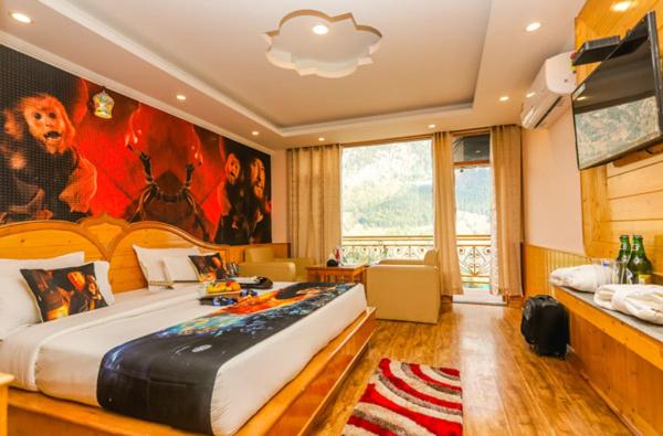 스탠다드 룸 킹사이즈 침대, Smuggler Resort Near Khatusham & Hadimba Temple With Parking & Swimming Pool
