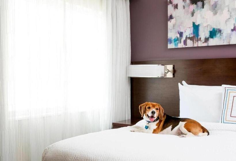 キングサイドベッドのスタンダードワンルーム, Residence Inn By Marriott West Palm Beach Downtown