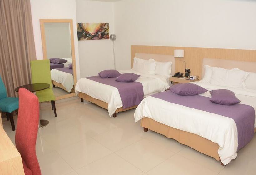 Номер Стандарт 2 Двуспальные Кровати, Radisson Diamond Barranquilla