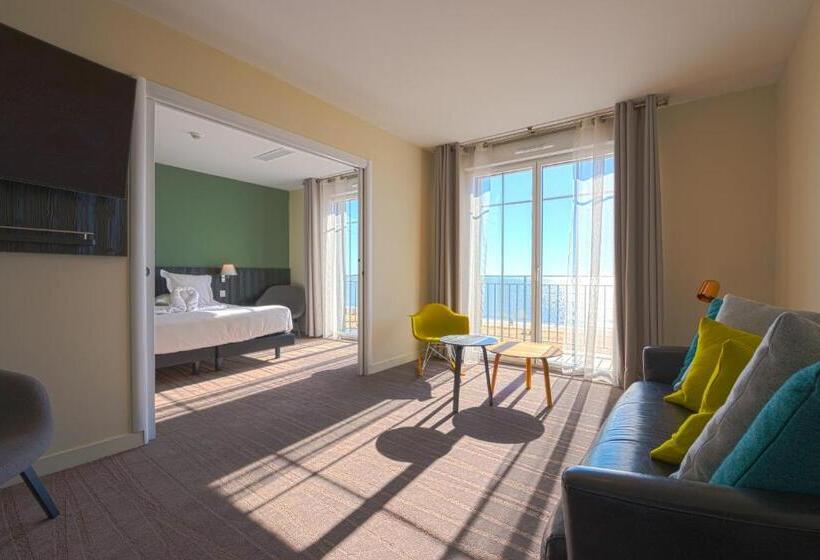 Люкс Кровать Кинг, Les Flots   Hôtel Et Restaurant Face à L Océan   Châtelaillon Plage