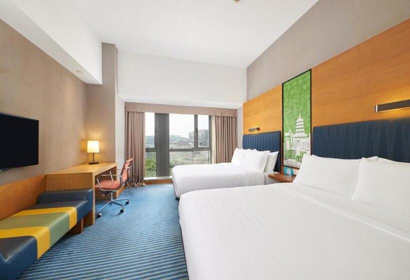 Номер Стандарт 2 Двуспальные Кровати, Aloft Dongguan Songshan Lake
