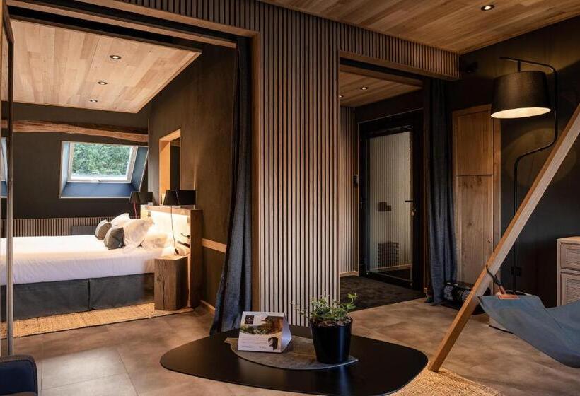 Люкс Deluxe Кровать Кинг, Le Domaine Des Prés Verts Suites & Chambres Avec Jacuzzi Privatif