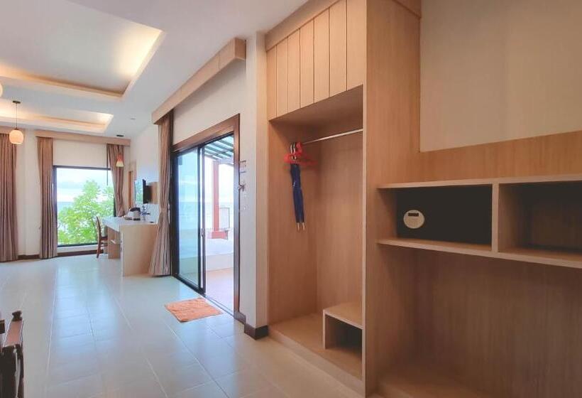 غرفة عائلية مطلّة علي البحر, Golden Bay Cottage   Sha Extra Plus