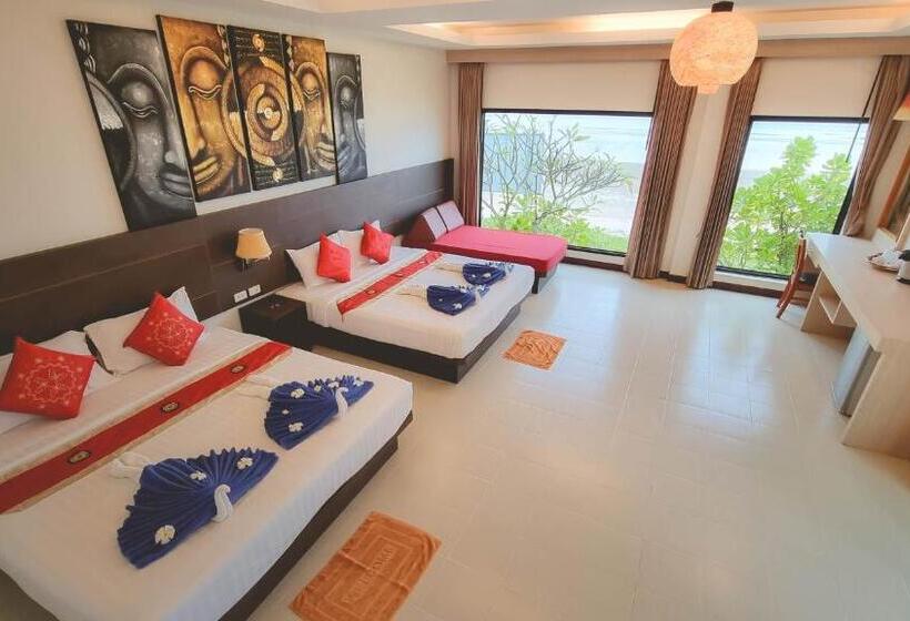 غرفة عائلية مطلّة علي البحر, Golden Bay Cottage   Sha Extra Plus