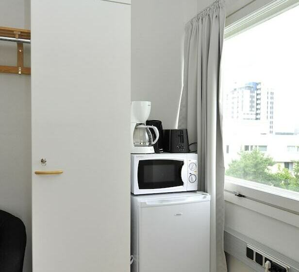 스탠다드 싱글 룸 공동욕실, Forenom Hostel Espoo Kivenlahti
