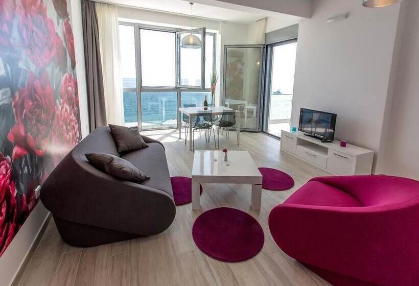 آپارتمان 1 خوابه با بالکن و چشم‌انداز دریا, Apart Hotel Sea Fort