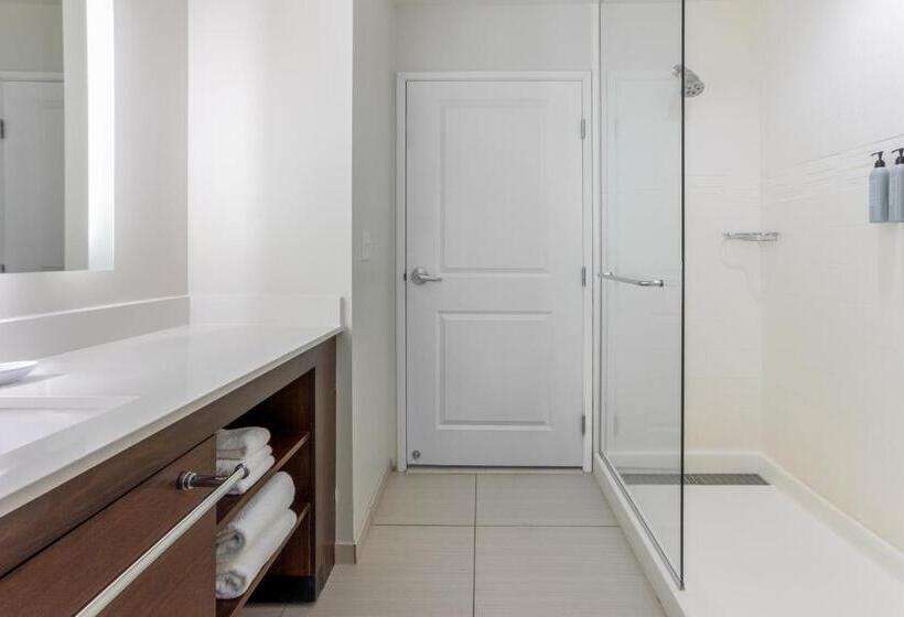 带大床的标准工作室, Residence Inn By Marriott Kansas City At The Legends