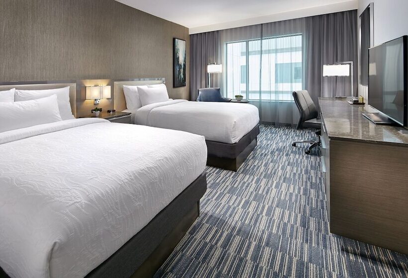 带2个双人床的标准工作室, Hilton Garden Inn San Diego Downtown/bayside