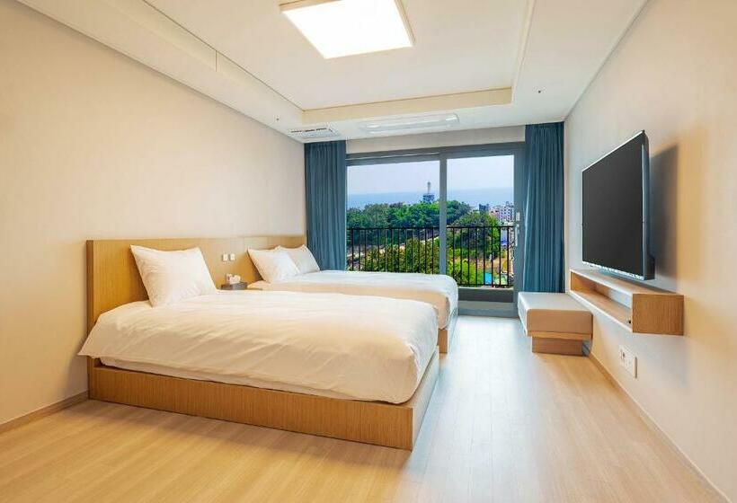 חדר דלוקס צדדי נוף לים, Sokcho I Park Suite Hotel & Residence