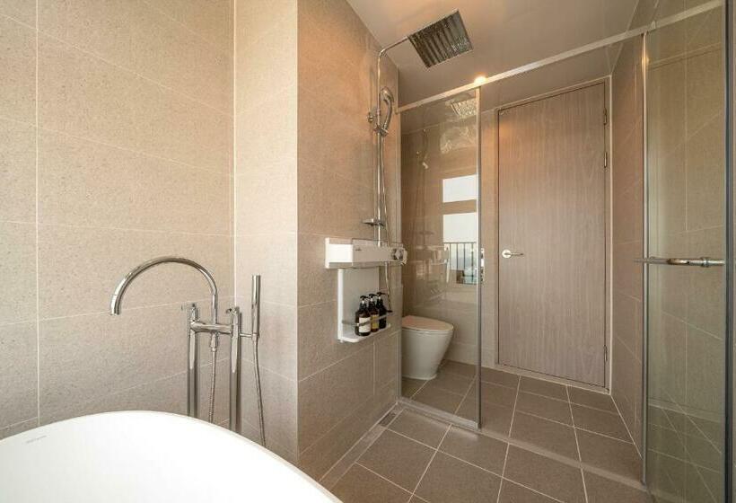 חדר משפחתי נוף לים, Sokcho I Park Suite Hotel & Residence